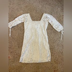 White Lace Solitaire Dress